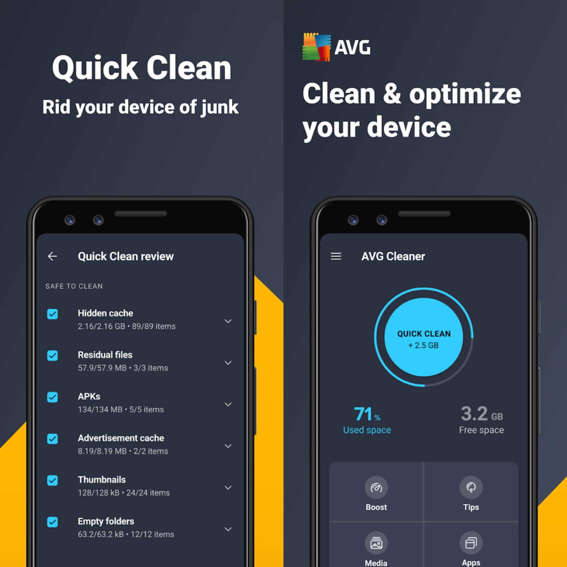 Scan Your Phone with AVG Cleaner MOD