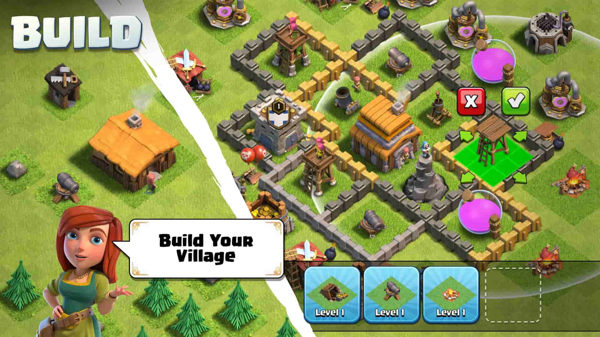 Build Your Village in Clash of Clans MOD APK
