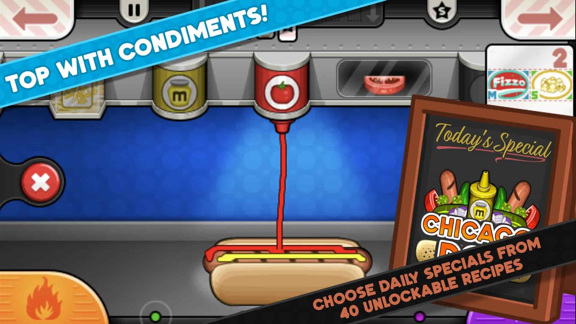 Interesting Features of Papa's Hot Doggeria To Go MOD APK