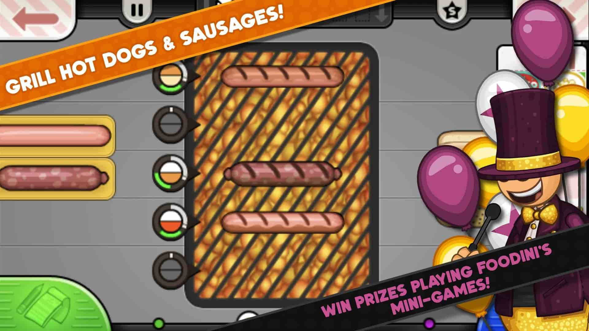 Use dynamic Features of Papa's Hot Doggeria MOD APK